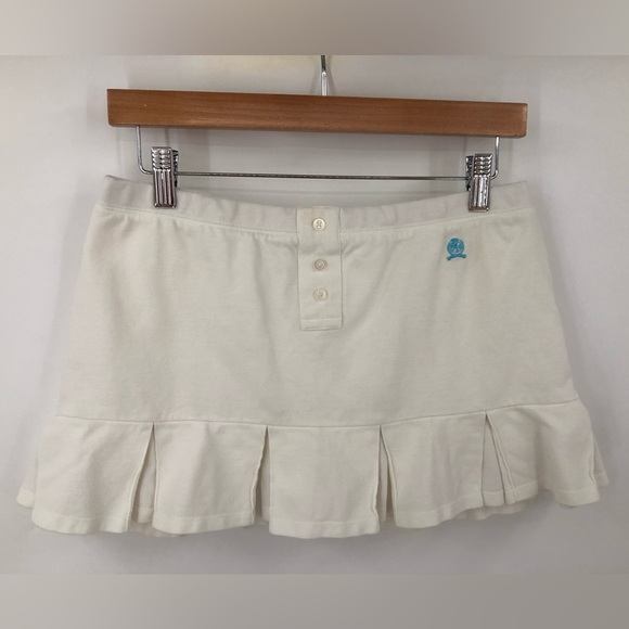 Tommy Hilfiger Dresses & Skirts - Tommy Jeans Y2K RARE Cotton Tennis Peplum Pleated Skort White Medium